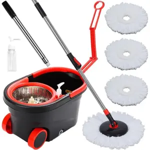 Mop Bucket Set with Wheels for All types of Floor Cleaning Tool