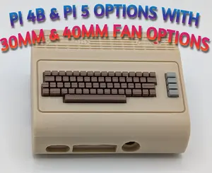 Commodore 64 Case for Raspberry Pi 4/5 - 3D Printed Retro Computer Enclosure with Custom Design for Vintage Computing Fans