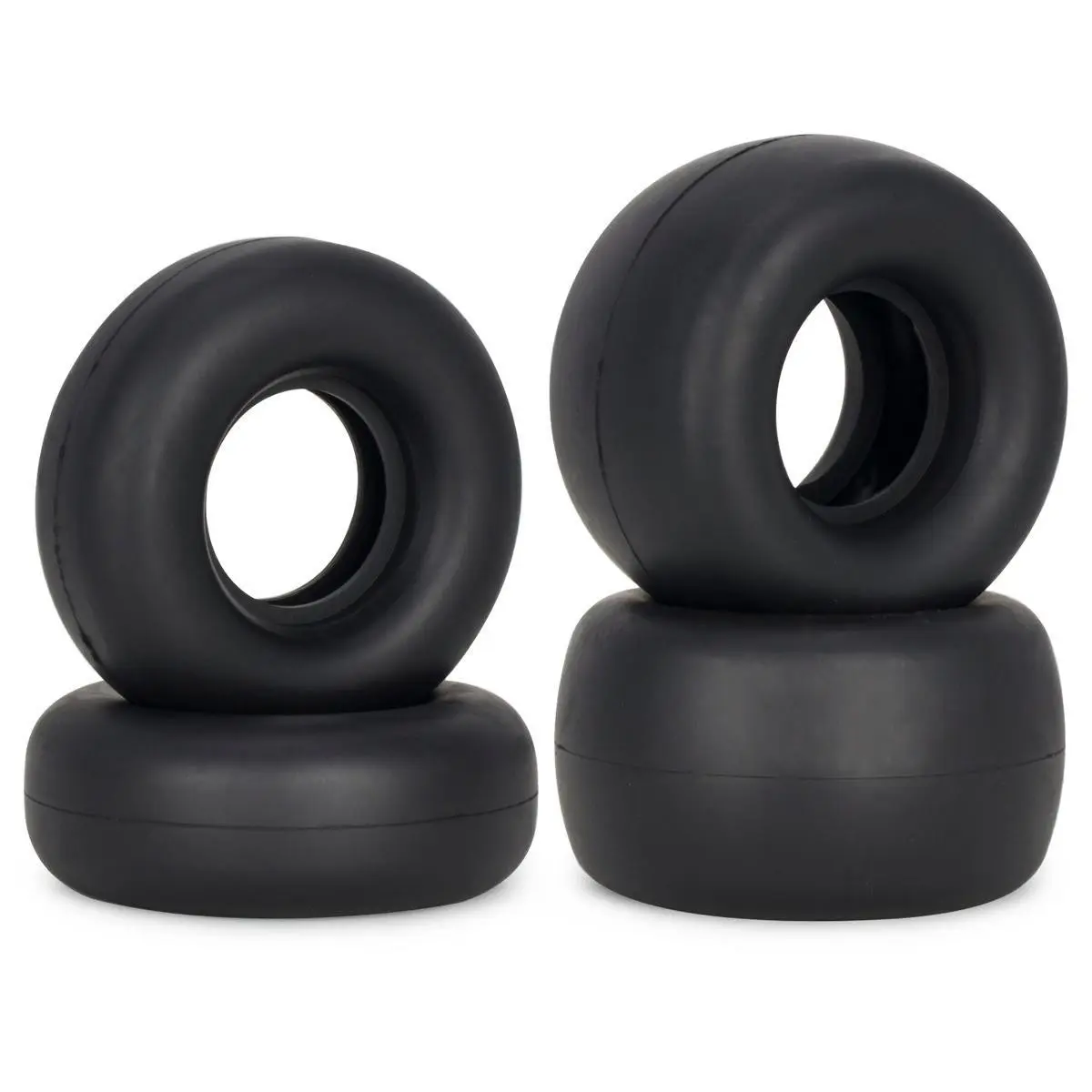 4Pcs Rubber Tyres Wheel Tires With Silencing Sponge for Tamiya Frog Sand Scorcher Grasshopper Hornet 1/10 Buggy Car Upgrade