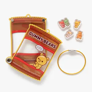 Gummy Bear Fillable Shaker Keychain (3.375")