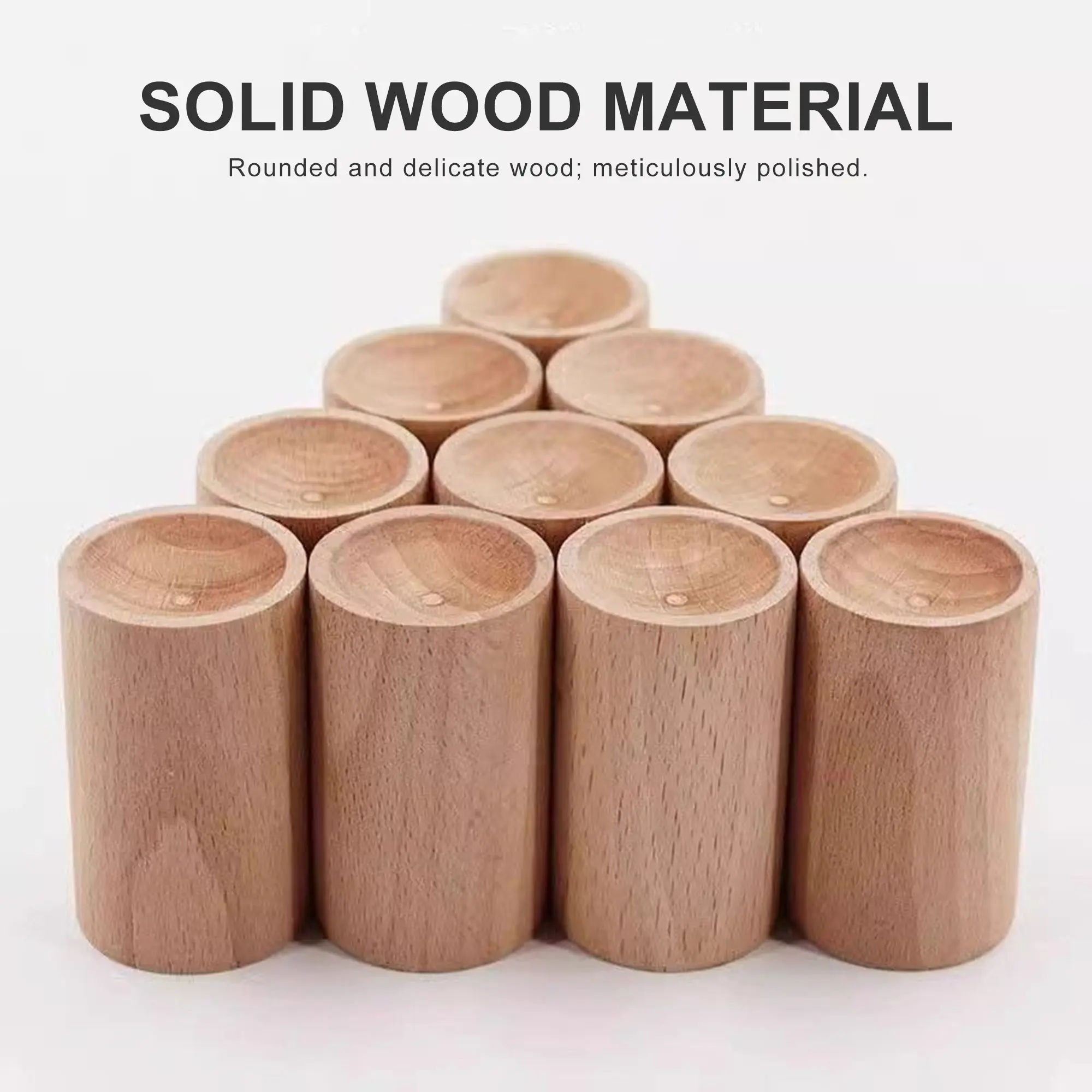 6-Count Wooden Aromatherapy Diffusers - Eco-Friendly Household Freshener, Slow Diffusion for Continuous Aroma, Home Fragrance Decor Ideal for Shoe Closet, Car, Absorbs and Releases Essential Oils