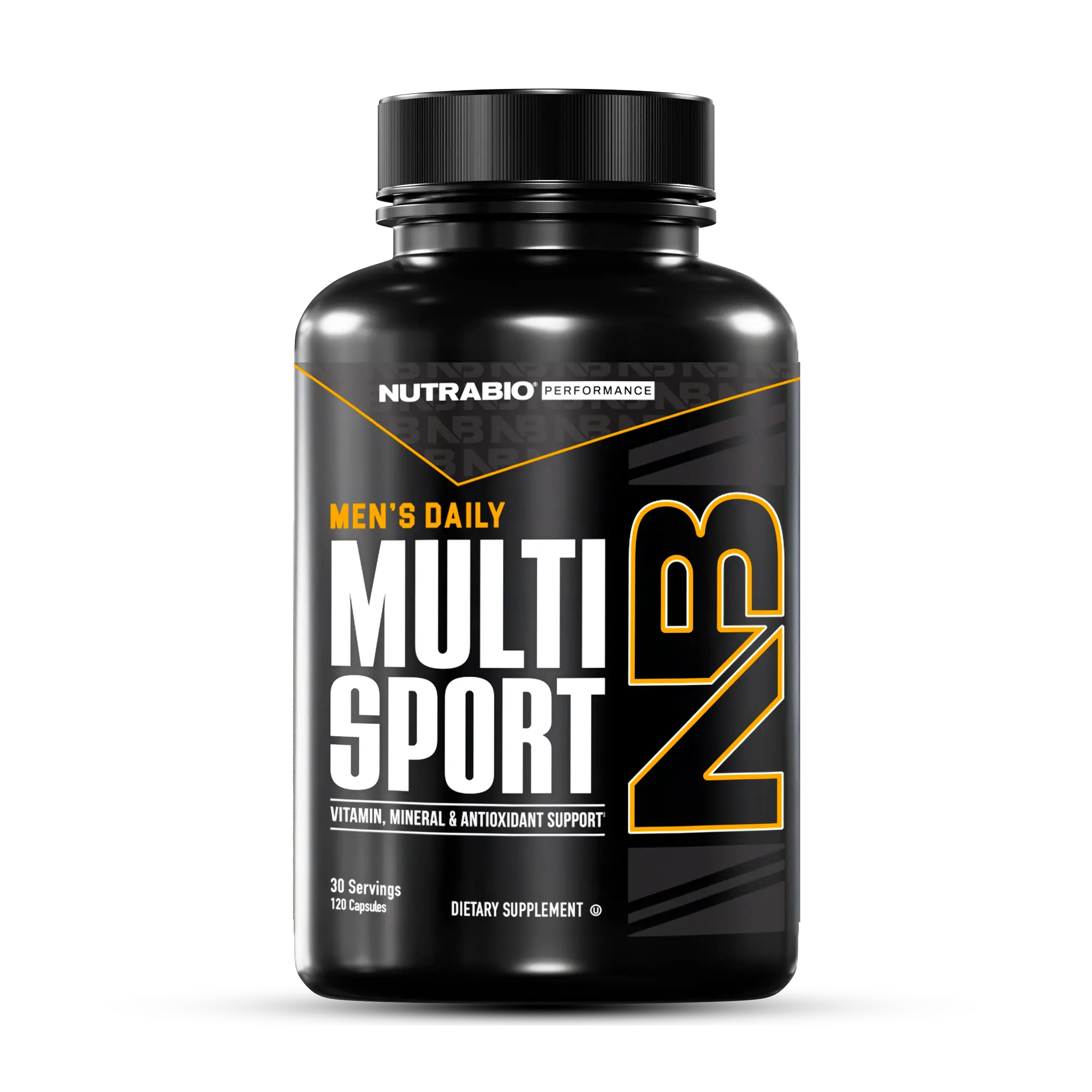 NutraBio MultiSport Multivitamin for Men | 120 Capsule | Complete Vitamin & Mineral Support | Non-Gmo, Kosher, Lactose Free