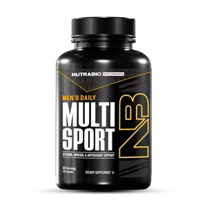 NutraBio MultiSport Multivitamin for Men | 120 Capsule | Complete Vitamin & Mineral Support | Non-Gmo, Kosher, Lactose Free