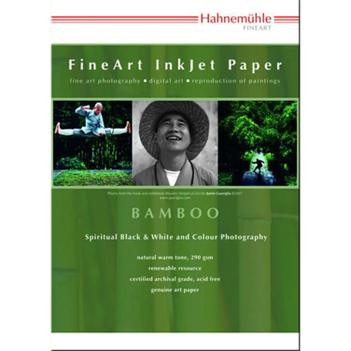 Hahnemuhle Fine Art Bamboo Fiber Natural White, Smooth Warm Tone Inkjet Paper, 290gsm, 11x17", 25 Sheets