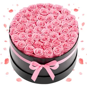 fathersdaygift  VEVOR Forever Flowers, 50 Preserved Roses in a Box, Eternal Flowers Immortal Bouquet Birthday Present for Delivery Prime Women Her Wife Mothers, Anniversary, Valentine's Day, Christmas, Sweet Pink