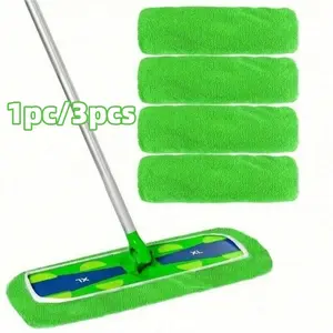 Reusable Microfiber Cleaning Pads, Compatible with Dry & Wet Sponges, Suitable for Hardwood Floors, 2/4/6/8 Pieces Set, Replacement Mop Pads, Flat Mop Pads
