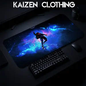 Miles Morales DC, Super hero Gaming Mouse Pad Personal, Custome, Movie Desk Mat Extended Keyboard Pad Waterproof Non Slip Rubber Base Large Mousepad for PC Gamer Setup Desk Accessories 40x21 Inch,Office Gifts, Decor desktop