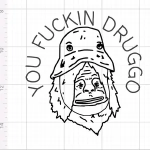 Sassy The Sasquatch- The Big Lez Show- Druggo Decal