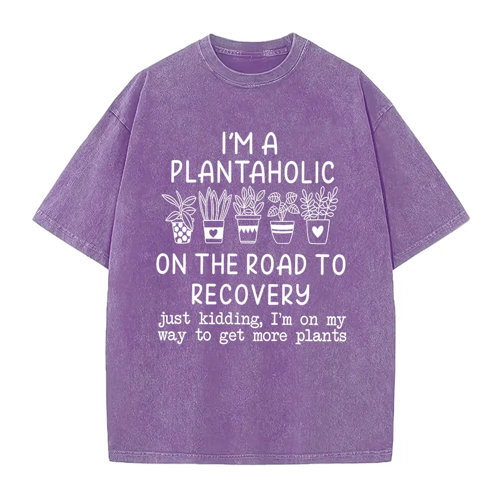 Washed T-shirt-Purple