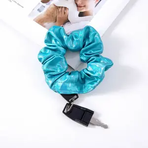 Hair Scrunchie with Hidden Storage – Secret Stash Hair Tie Safe for Travel, Festivals & Raves ELESABOX