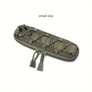 Tactical EDC Knife Pouch - Molle-Compatible Nylon Sheath with Secure Zipper Closure, Reinforced Stitching & Adjustable Strap for Outdoor Hunting, Camping, Hiking , Hiking Gear, Camping Accessory, Compact Holder, Heavyduty Construction, Pocket Organizer