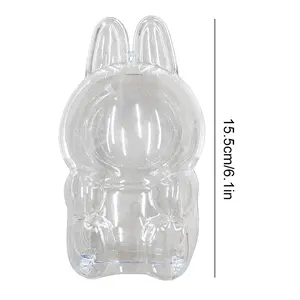 Labubu Protective Cover Labubu Protector Case Sitting Party Transparent Protective Shell Dust Cover Doll Transparent Cover