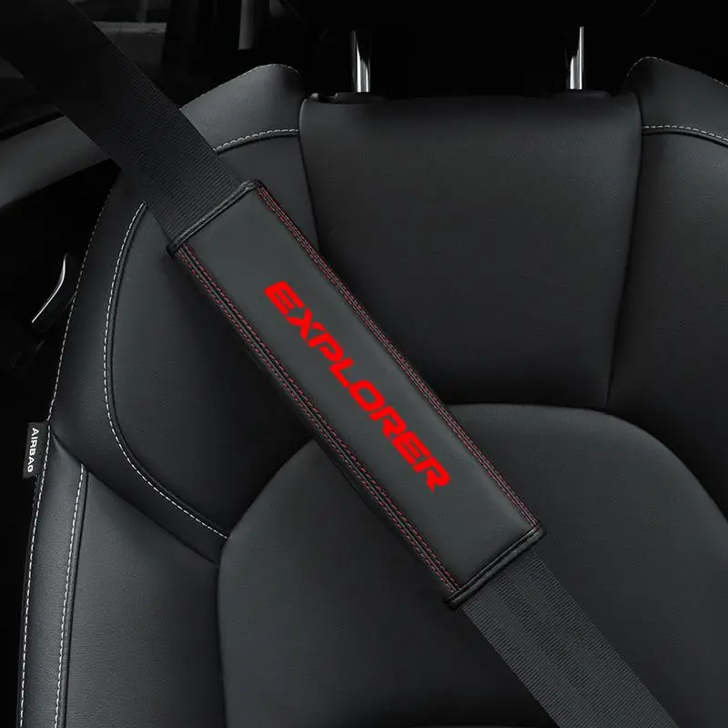 Car Seat Belt Shoulder Strap Cover, Breathable Comfortable Car Seat Belt Shoulder Pad, Universal Fit Vehicle Car Interior Accessories for Ford Explorer, Car Accessory
