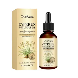 OceAura Cyperus Rotundus Care Oil, Mild Gentle Hydrating Formula, Leaves Skin Delicate, Smooth, Refreshed and Nourished