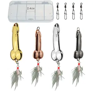 Funny  Bass & Trout Fishing Lures Treble Hook Fishing Spoons for Freshwater & Saltwater Premium Fishing Tackle Gifts for Men