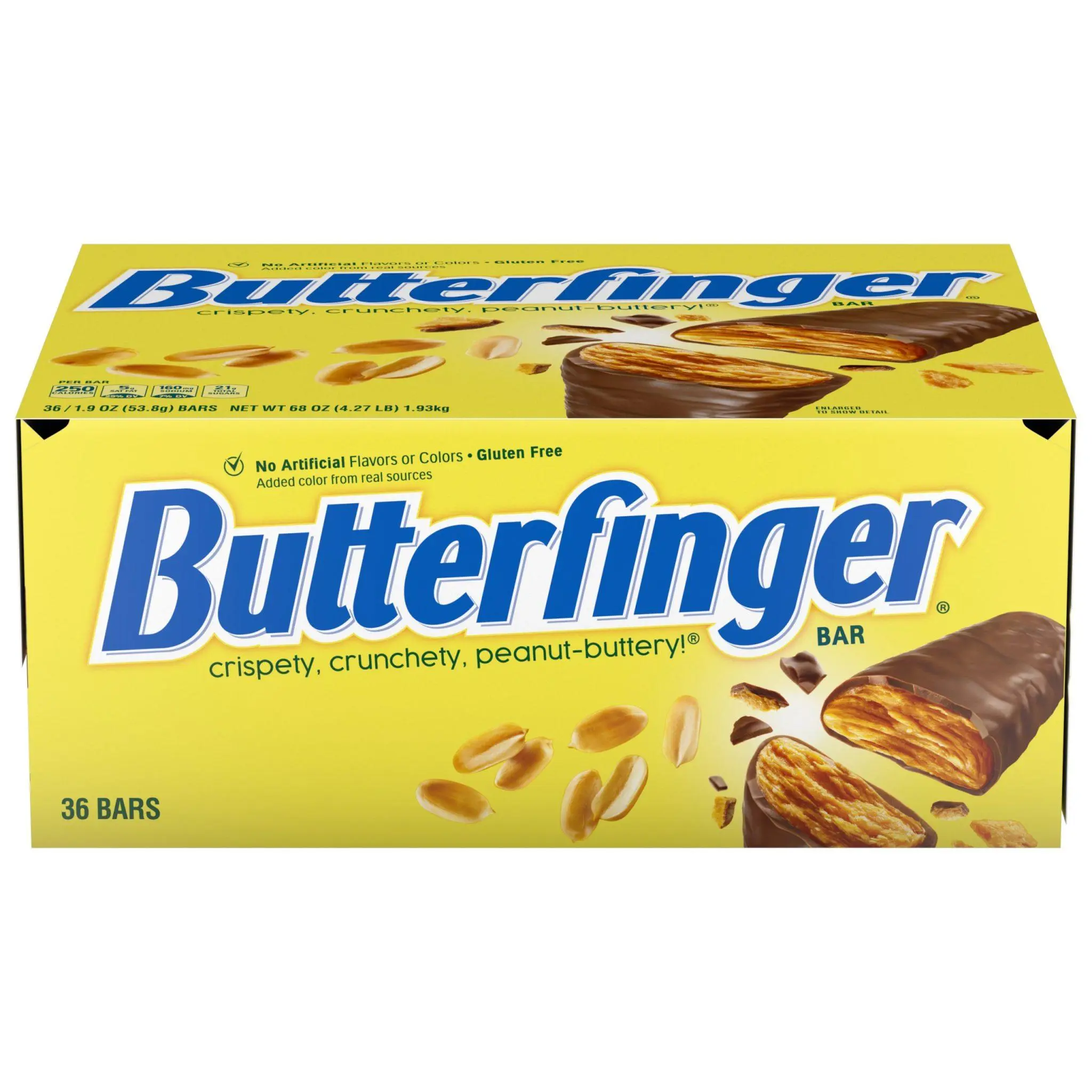 ThayerButterfinger Peanut Butter Chocolate Candy Bar 1.9 ounce 36 count