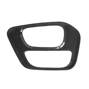 For 2015+ Dodge Challenger Gear Shift Panel Cover Trim Car Interior Accessories Carbon Fiber Dash Decoration Custom