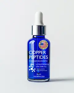 Copper Peptides for Hair - 10% Copper Peptide Serum for Hair - Ultrastrong 10% Formula Strengthens and Thickens - Made in USA