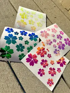 Color Shifting Sakura Flower Vinyl Diecut Sticker Set