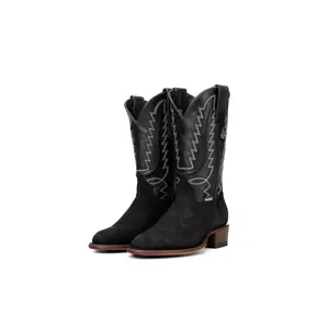 Braxton Roughout Round Toe Cowboy Boot FINAL SALE