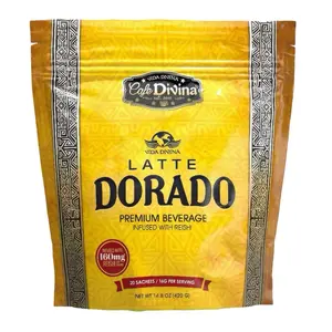 Café Divina Latte Dorado with Turmeric and Reishi - 20 Sachets - Coffee Drink Beverage Natura