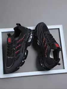 High-Quality Sneakers For Men's Casual Shoes, Comfortable Sporty Design, Outdoor Leisure Footwear, Lightweight Breathable Shoes, All-Season Textile Upper Material