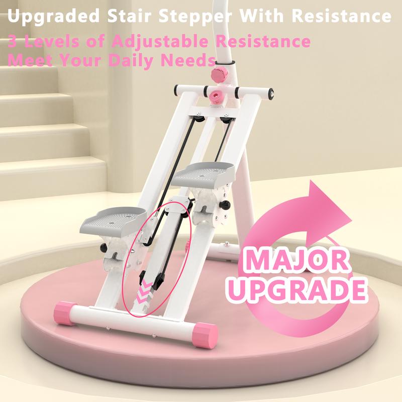 SAYGOGO Stair Stepper for Home-Upgrade Vertical Climber Workout Machine for Full-Body Exercise Climber Fitness Equipment with Stable Frame Adjustable Handlebar