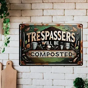 Hello Young Vintage Rustic Farmhouse Design garden metal sign! Outdoor decor for home/farm, pastoral vibe!