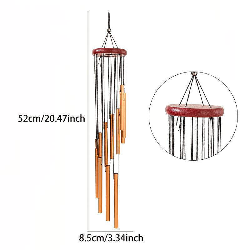 Retro style outdoor wind chimes perfect for decorating gardens and home patios emit soothing sounds that add a vibrant and colorful atmosphere to any outdoor space