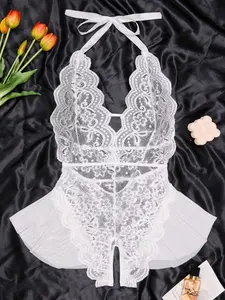 Lace Sexy Bodycon Dress, Alluring Floral Pattern, Fitted Natural Waist Design, Perfect for Everyday Wear & Stylish, Soft Supportive Lingerie