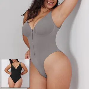 Women's Slimming Zip Bodysuit Corset - Post-Surgical Recovery Waist Shaper for Enhanced Silhouette and Comfort