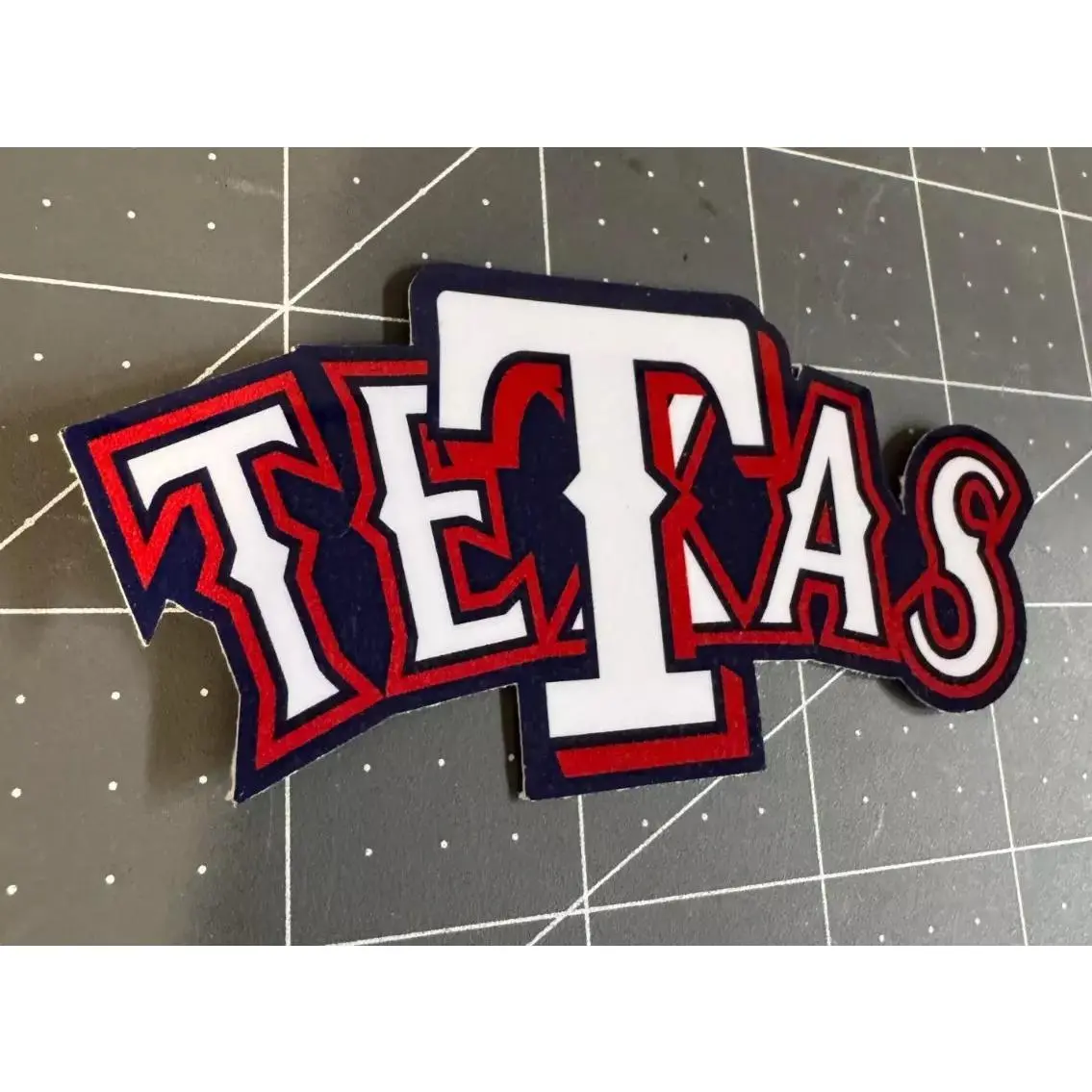 Texas Tetas Sticker Vinyl Decal