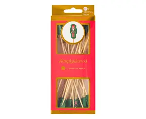 Nutcracker Christmas Large Cocktail Picks/30pk