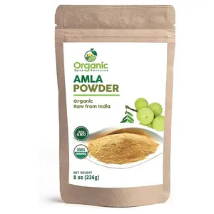 Organic Amla Powder - Amalaki, USDA Organics, Non-GMO, Kosher, Halal - 100% Raw and Natural Beverage