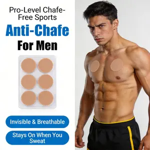 Men's Nipple Covers Sweat Proof Invisible Chest Tape No Show Skin Safe Adhesive for Running Workout Sports