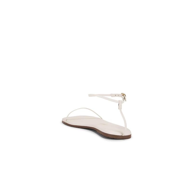TKEES Square Toe Twiggy Sandal in Cream