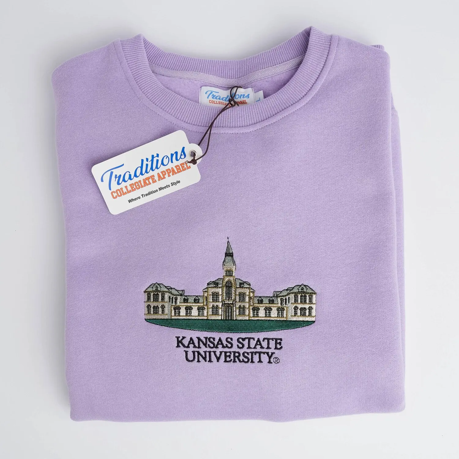 Kansas State Crewnecks, Embroidered Sweatshirt