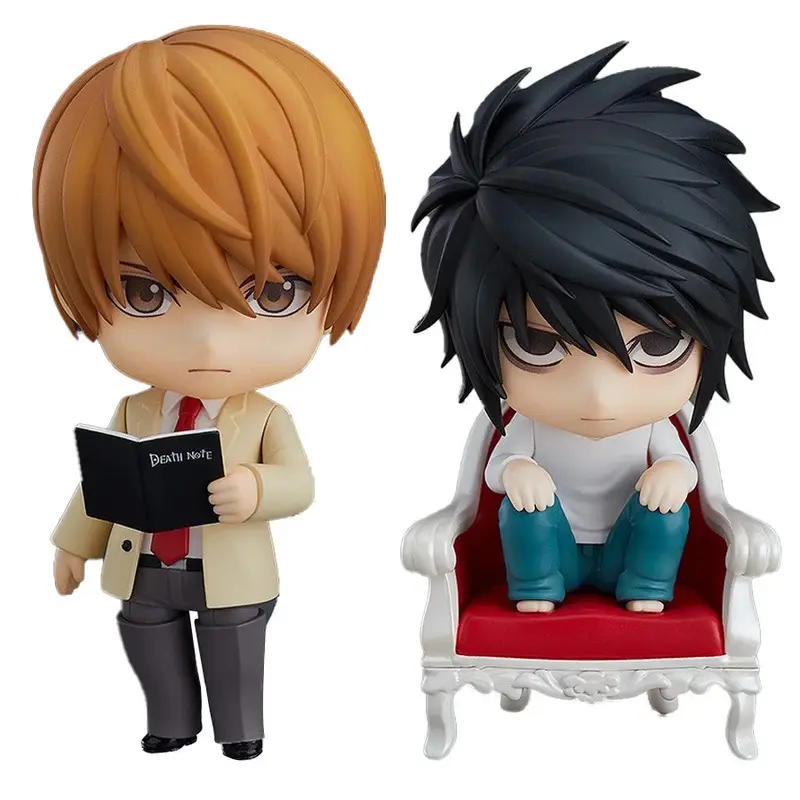 10cm Death Note Anime Figure#1160 Yagami Light Action Figure#1200 L Figurine Decorations PVC Adult Collection Model Doll Toys