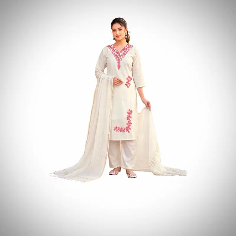 Women's Roman Silk Kurta Set, Womenswear Casual Dress with Lined Kurta Elegance Style