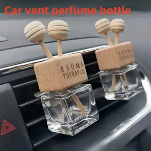 1pc Cute & Creative Car Vent Perfume Bottle - Glass Aromatherapy Diffuser for Fresh, Long-Lasting Air in Your Vehicle