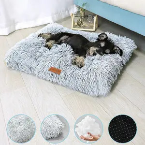 Soft Faux Fur Pet Bed for Dogs and Cats,  1 Count  Non-slip Comfortable Sleeping Pad, Suitable for Large Medium Small Breeds