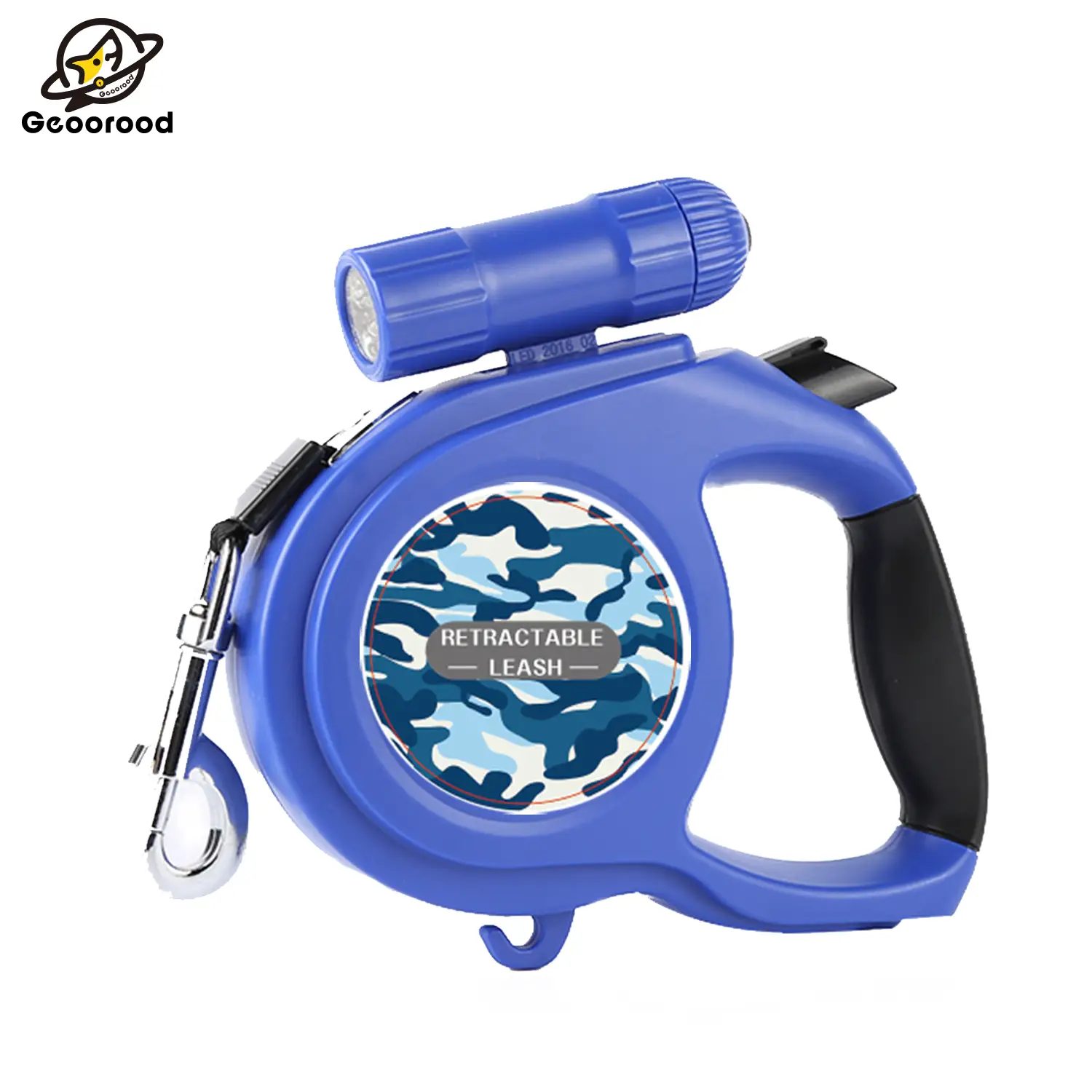 Geoorood Retractable Handheld Dog Leash with Night Light for Small Medium Dogs, 26 ft, Dog Walking Leash for Medium Large Dogs up to 110lbs, Tangle Fr