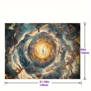 1pc Renaissance Art Tapestry Greek Mythology Ceiling Design for Living Room Bedroom 59X39 51.18X59 90.5x70.8in party banner Background cloth