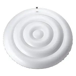 summervibes VEVOR Inflatable Hot Tub Cover, 4.5 Ft Round Hot Tub Cover Protector, Insulated Spa Covers for Inflatable Hottub, Weatherproof and Waterproof Energy Saving Lid for Outdoor Use, White