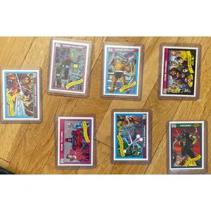 MINT/NM 1990 Marvel Universe Series 1  card lot (7 cards)