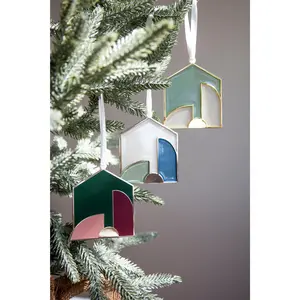 Szklo Modern Nativity Ornament© - Enamel or Translucent