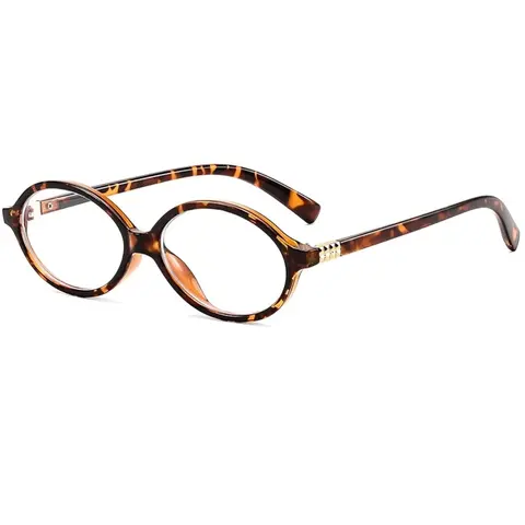 FEISEDY Women's 90s Retro Tortoise Pattern Glasses - Small Oval Full Rim 53mm Nerd Aesthetic Blue Light Frames, Non-Prescription, Anti-Glare, Lightweight Fashion Accessory for Indoor Wear, Model B0254, Sunglasses, Gifts, Women's Accessories, Sunglasses Fo