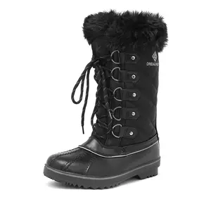 Dream Pairs Women's Mid-Calf Fur Snow Boots