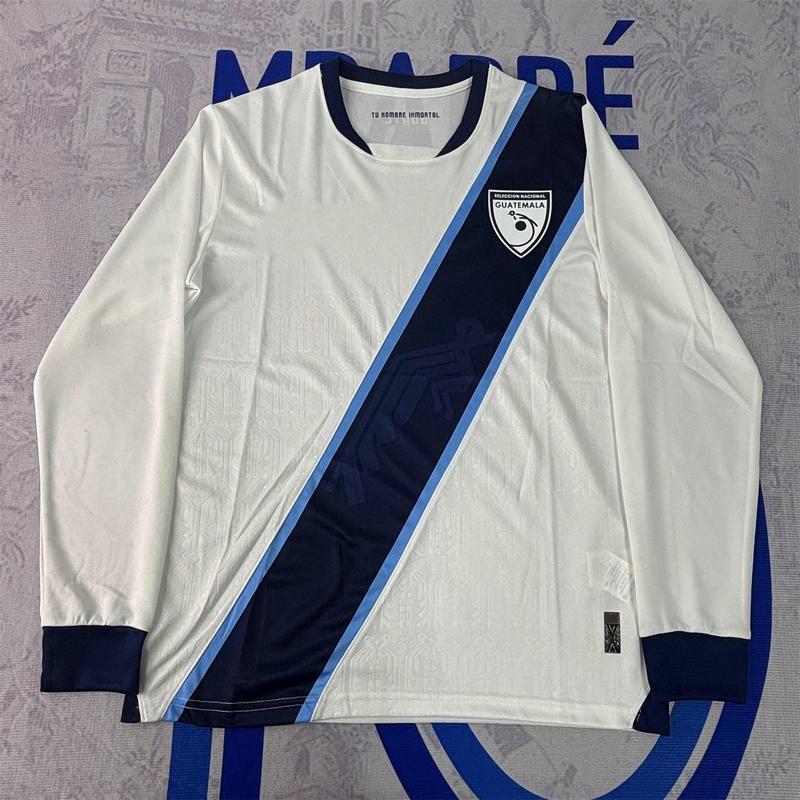 2025 Guatemala National Team Away Blue Short Sleeve Soccer Jersey Fans Version Breathable