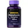 Carlyle Melatonin 40mg Complex - 150 Tablets - Extra Strength Support - with Ashwagandha and Chamomile - Vegetarian, Non-GMO, Gluten Free Supplement